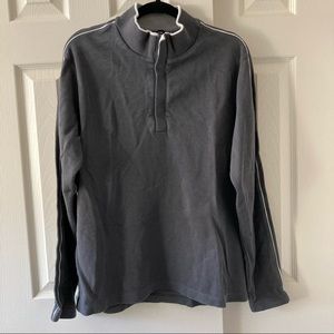Hathaway Gray Rib Knit Sweater L